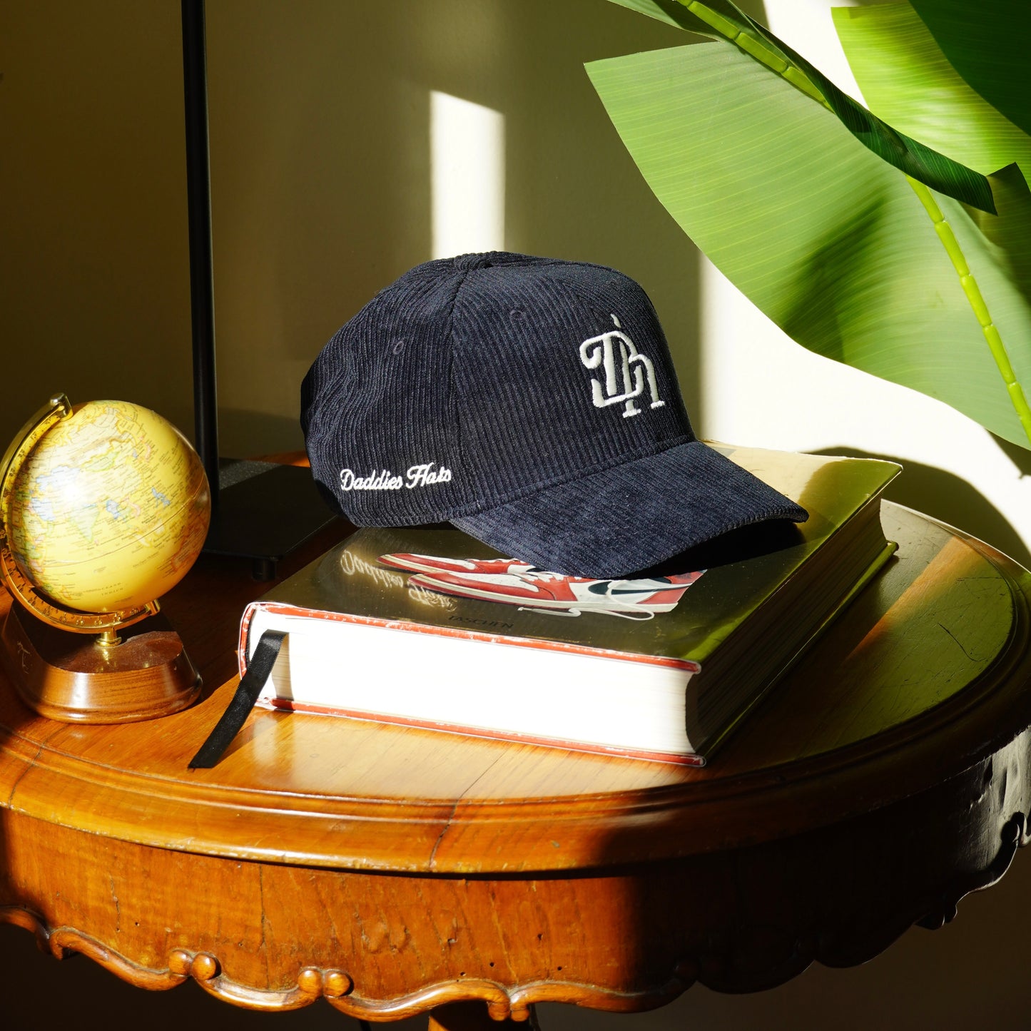 Dh Corduroy Cap - Daddies Initials - Dark Navy Blue