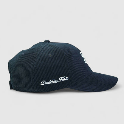 Dh Corduroy Cap - Daddies Initials - Dark Navy Blue