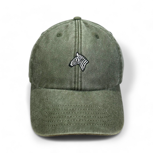 Zebra Cap - Olive Green - Daddies hats