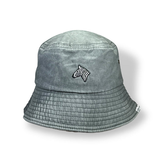 Zebra Bucket - Grey - Daddies hats